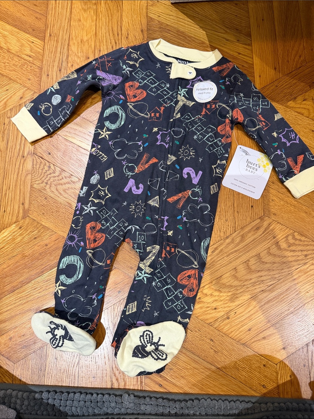Burt’s bees baby 100% organic cotton long sleeves onesies pajamas